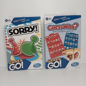 Set Of 2 Grab and Go Games‎ Guess Who? And Sorry New
